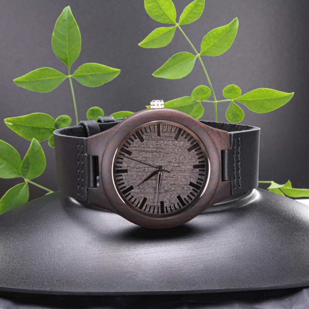 Amazing Gift For Dad, Carpenter dad, Engraved Wooden Watch For Dad - Shine-Smart