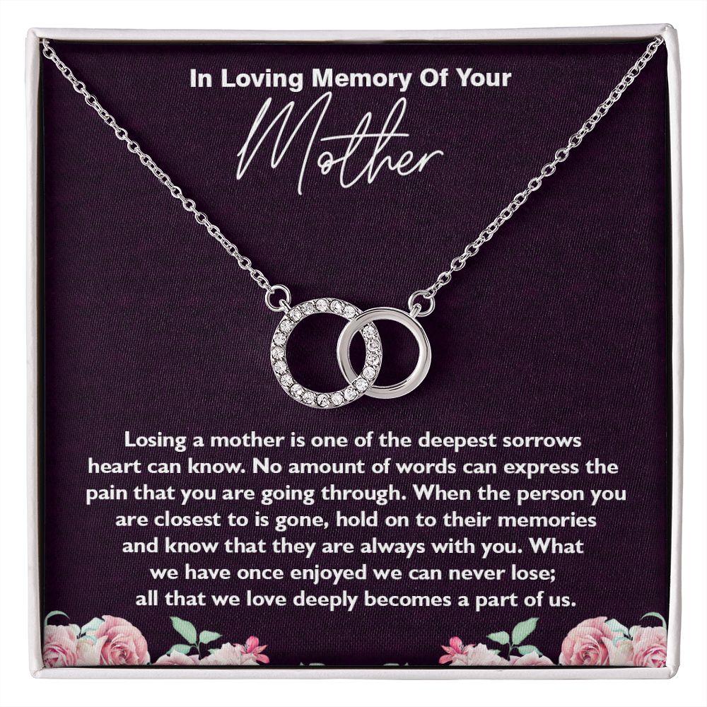 Perfect Pair Necklace, In Loving Memory of Your Mom, Memorial Gifts for Loss Of A Mother Gift - Shine-Smart