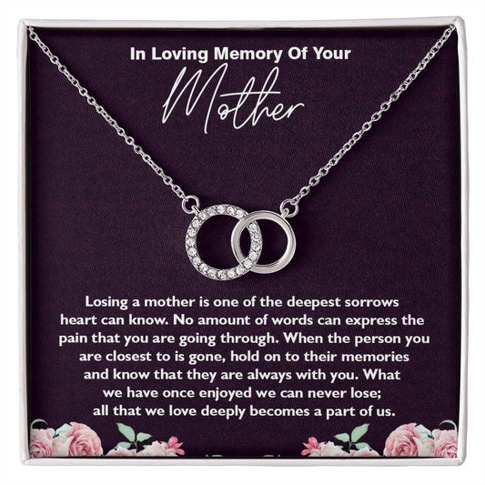 Perfect Pair Necklace, In Loving Memory of Your Mom, Memorial Gifts for Loss Of A Mother Gift - Shine-Smart