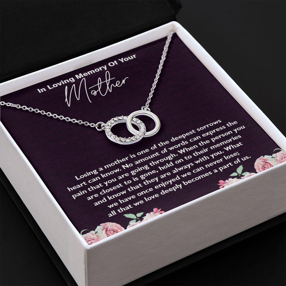 Perfect Pair Necklace, In Loving Memory of Your Mom, Memorial Gifts for Loss Of A Mother Gift - Shine-Smart