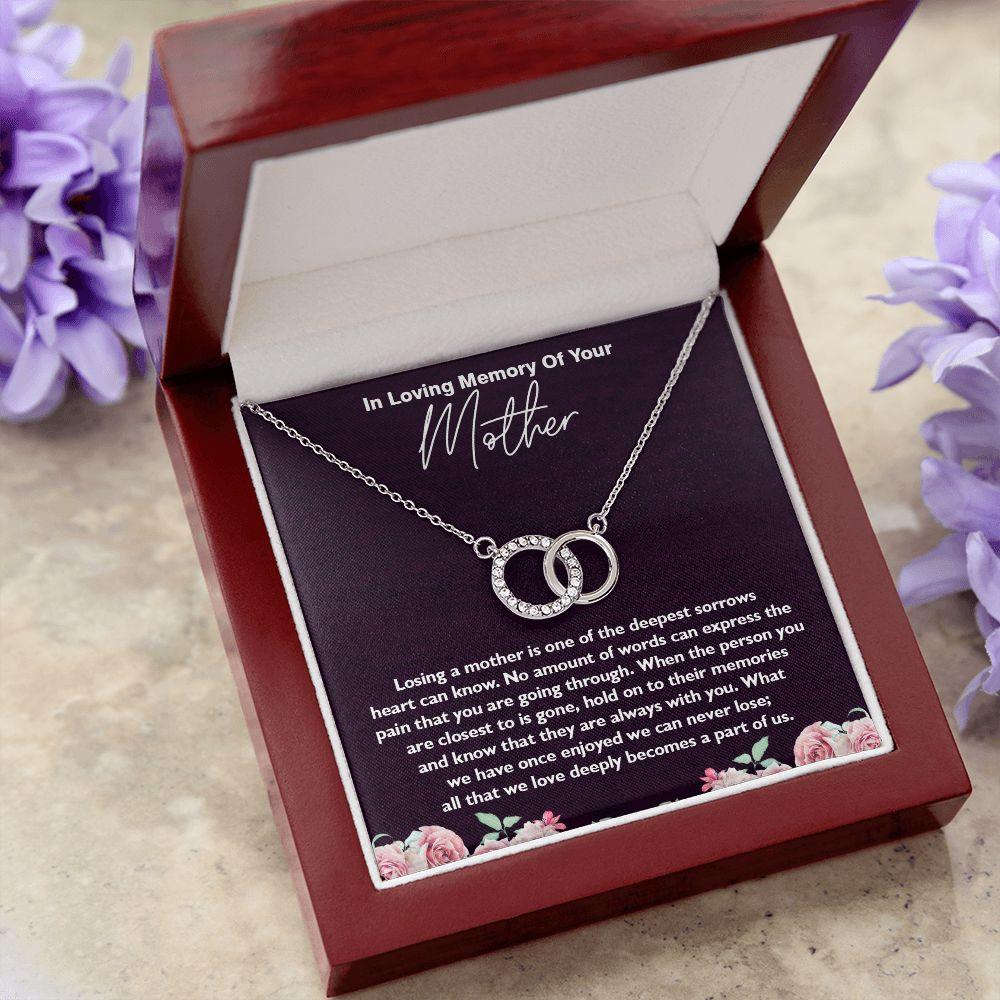 Perfect Pair Necklace, In Loving Memory of Your Mom, Memorial Gifts for Loss Of A Mother Gift - Shine-Smart