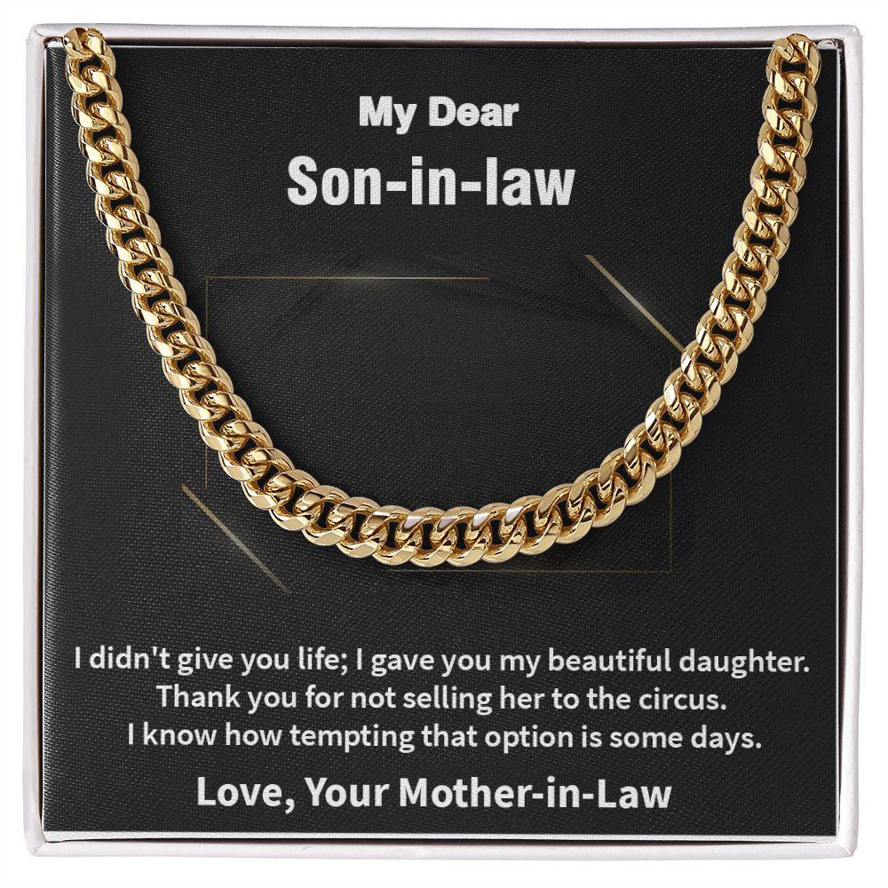 Awesome Cuban Link Chain Gift for Son-In-Law, Gift For New Son - Shine-Smart