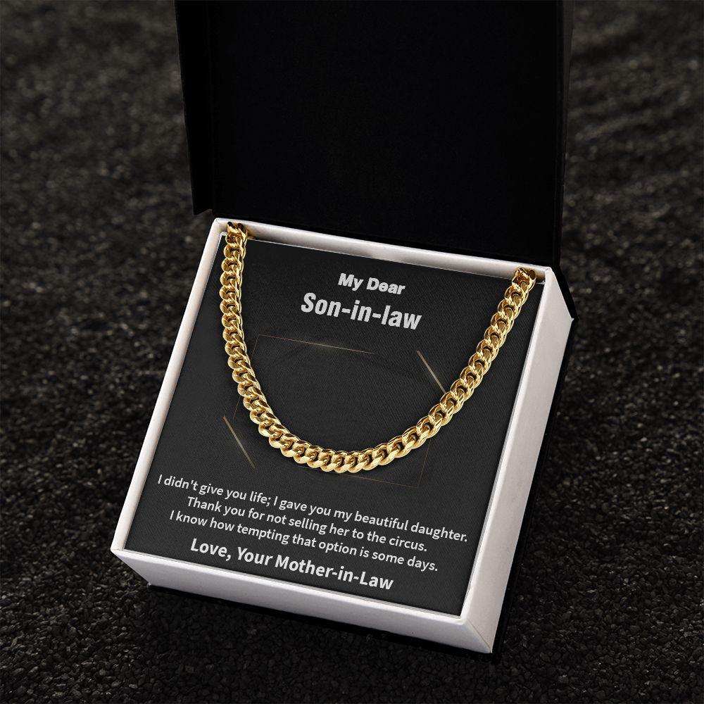 Awesome Cuban Link Chain Gift for Son-In-Law, Gift For New Son - Shine-Smart