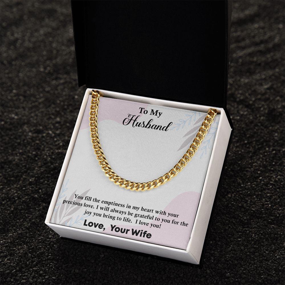 Cuban Link Chain Gift For Husband, Anniversary Gift For Husband - Shine-Smart