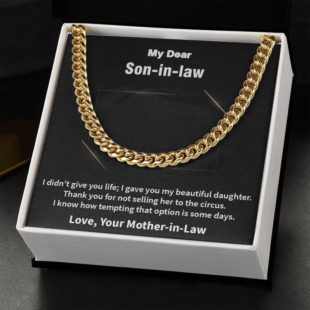 Awesome Cuban Link Chain Gift for Son-In-Law, Gift For New Son - Shine-Smart