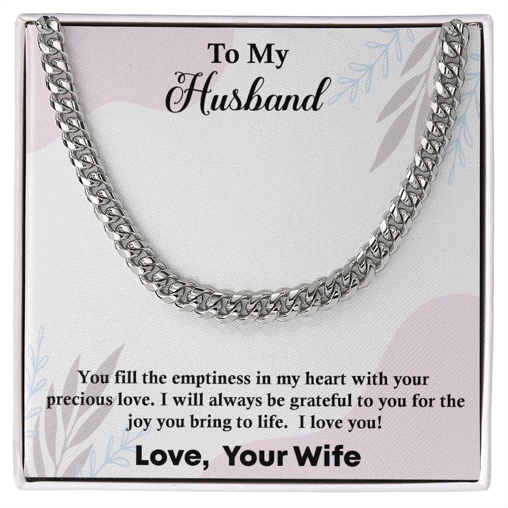 Cuban Link Chain Gift For Husband, Anniversary Gift For Husband - Shine-Smart