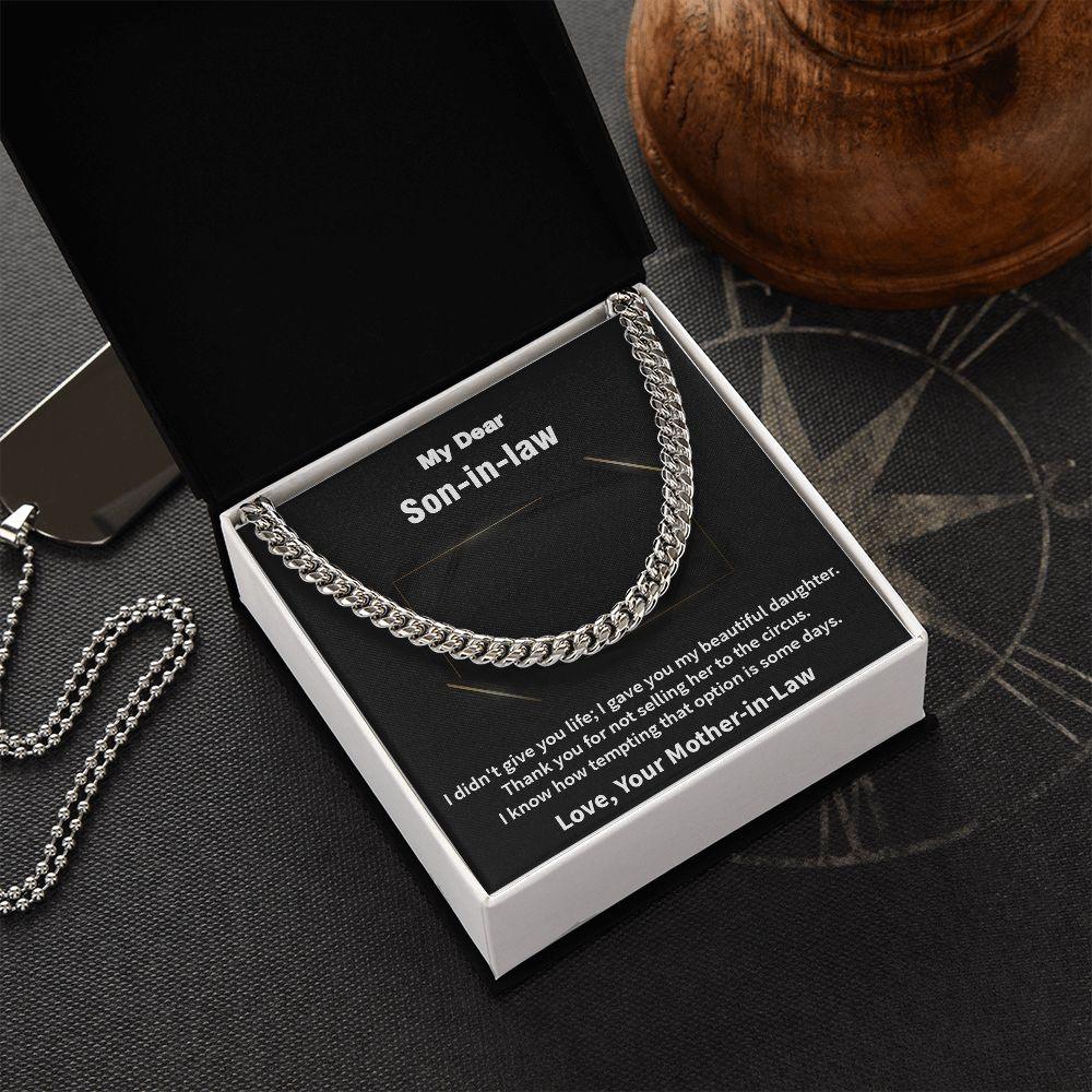 Awesome Cuban Link Chain Gift for Son-In-Law, Gift For New Son - Shine-Smart