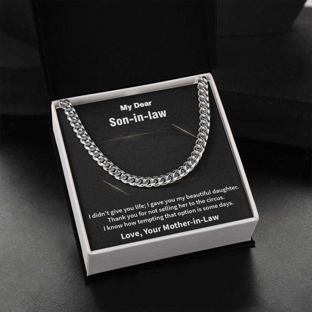 Awesome Cuban Link Chain Gift for Son-In-Law, Gift For New Son - Shine-Smart