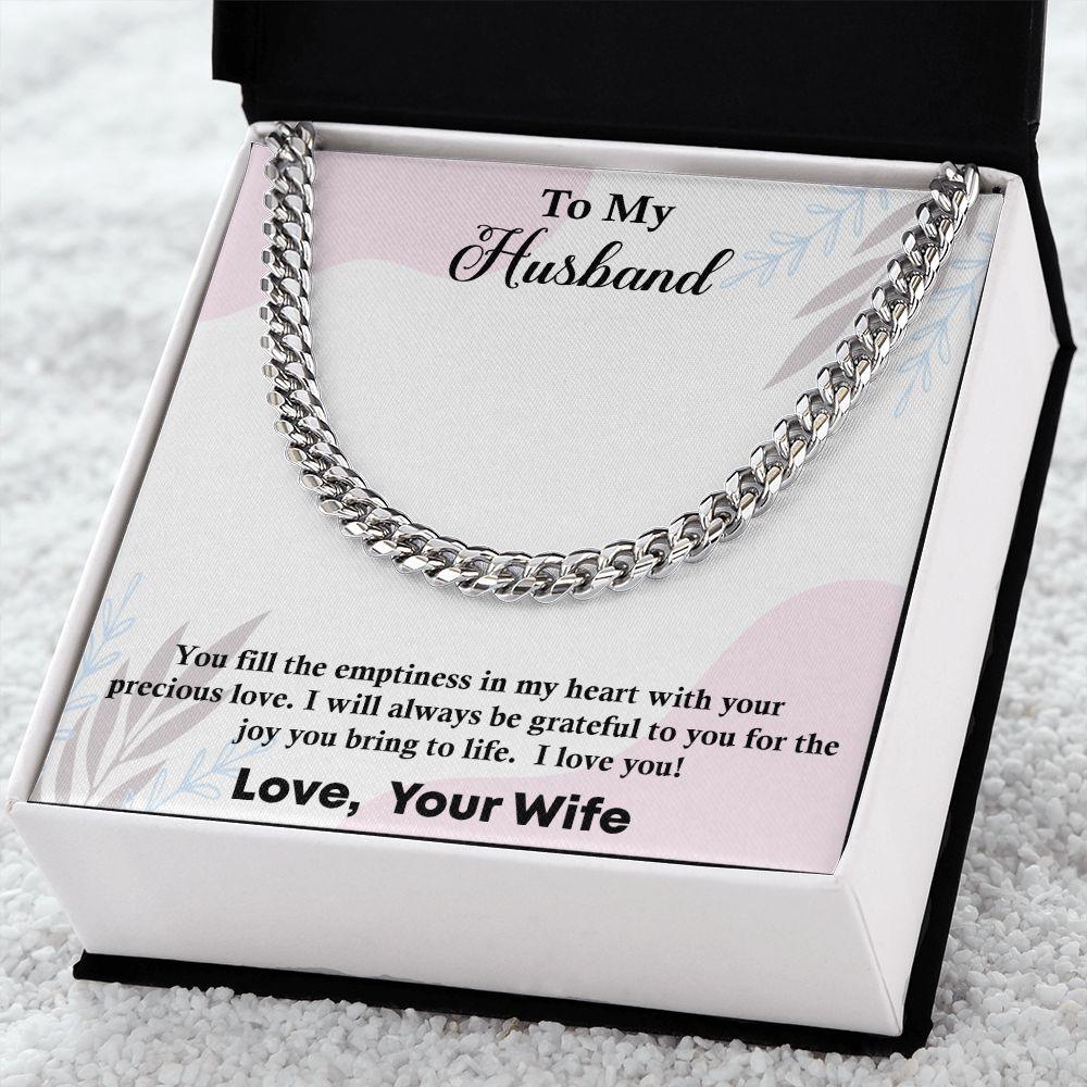 Cuban Link Chain Gift For Husband, Anniversary Gift For Husband - Shine-Smart