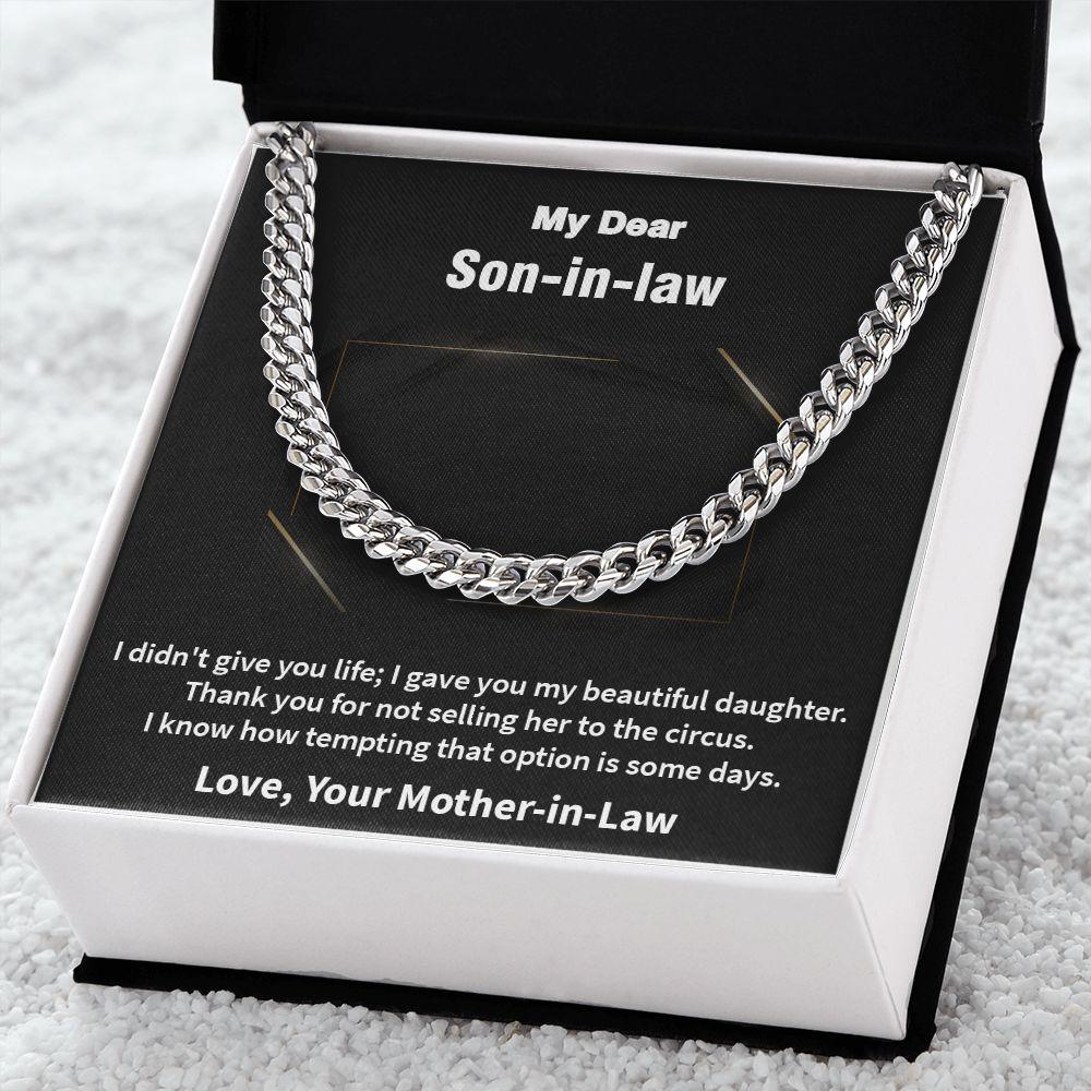 Awesome Cuban Link Chain Gift for Son-In-Law, Gift For New Son - Shine-Smart