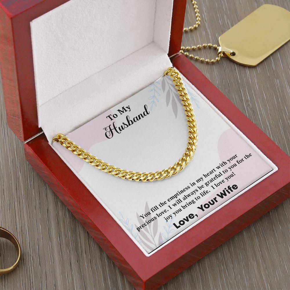 Cuban Link Chain Gift For Husband, Anniversary Gift For Husband - Shine-Smart