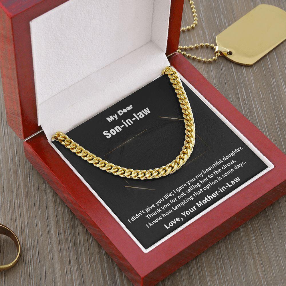 Awesome Cuban Link Chain Gift for Son-In-Law, Gift For New Son - Shine-Smart