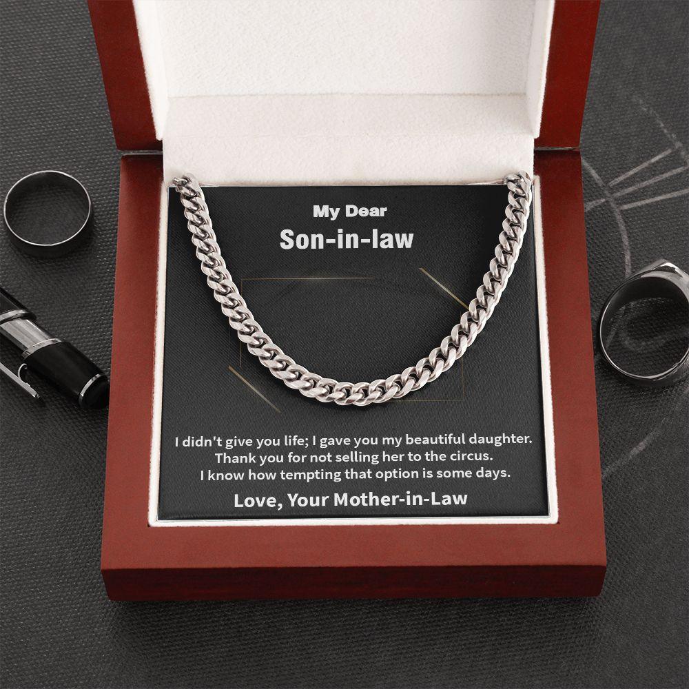 Awesome Cuban Link Chain Gift for Son-In-Law, Gift For New Son - Shine-Smart