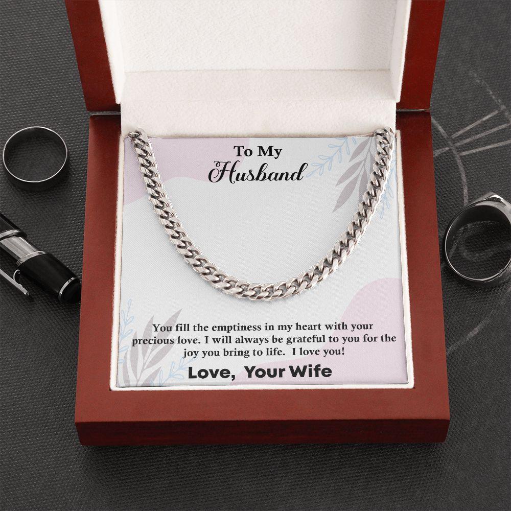 Cuban Link Chain Gift For Husband, Anniversary Gift For Husband - Shine-Smart