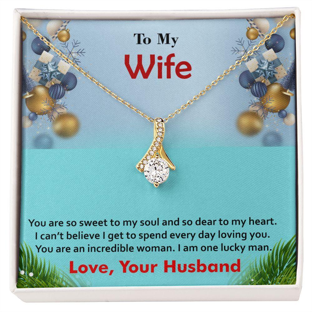 Christmas Gift for Sweet Wife, Alluring Beauty Necklace - Shine-Smart