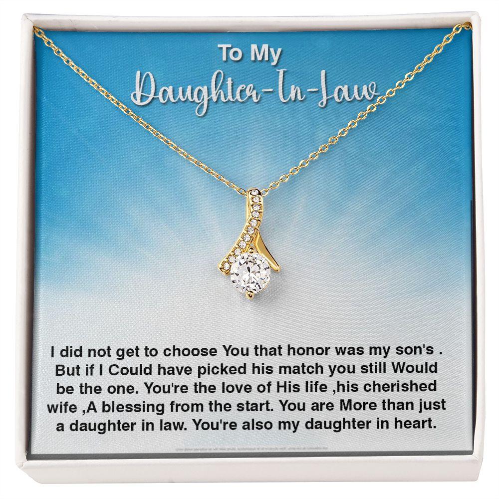 Daughter-In-Law Gift, Alluring Beauty Necklace, Daughter-In-Law Gift Necklace - Shine-Smart