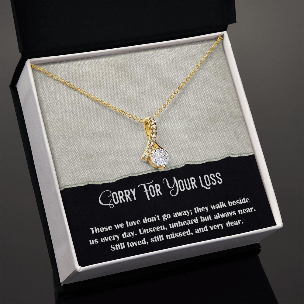 Alluring Beauty Necklace, Sorry For Your Loss - Sympathy Gift - Shine-Smart