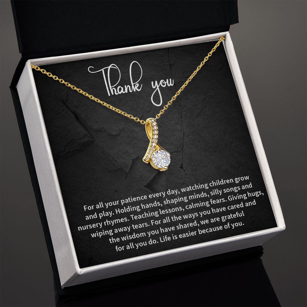 Alluring Beauty Necklace, Thank You Necklace for Her, - Shine-Smart