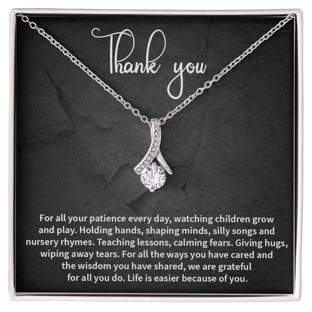 Alluring Beauty Necklace, Thank You Necklace for Her, - Shine-Smart