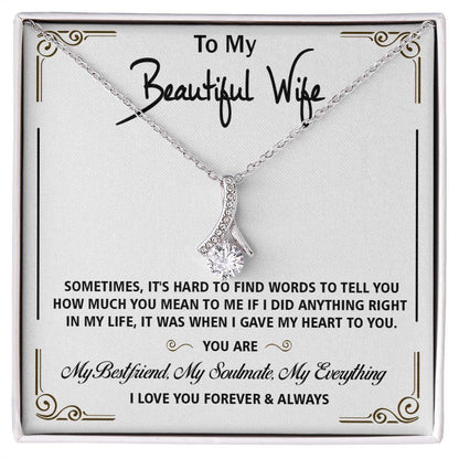 Unique Gift for Beautiful Wife, Alluring Beauty necklace - Shine-Smart