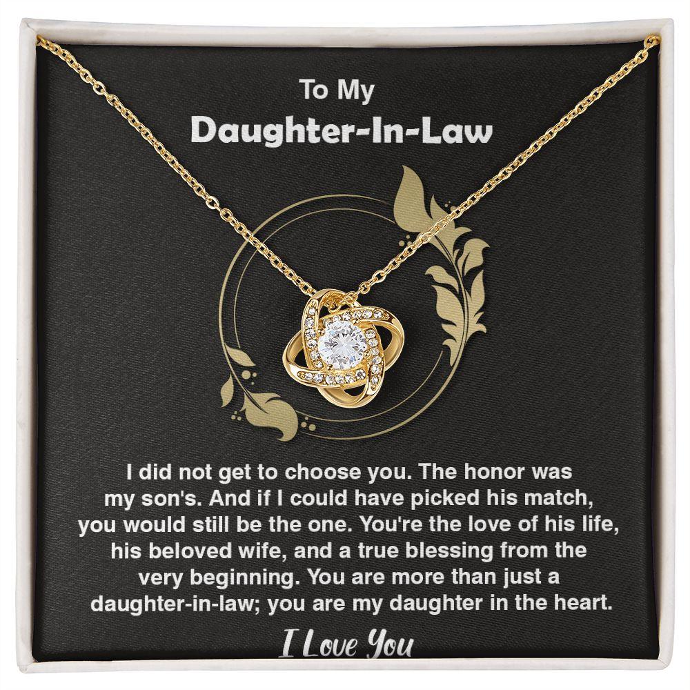 Awesome Gift for Daughter-In-Law, Beautiful Love Knot Necklace - Shine-Smart