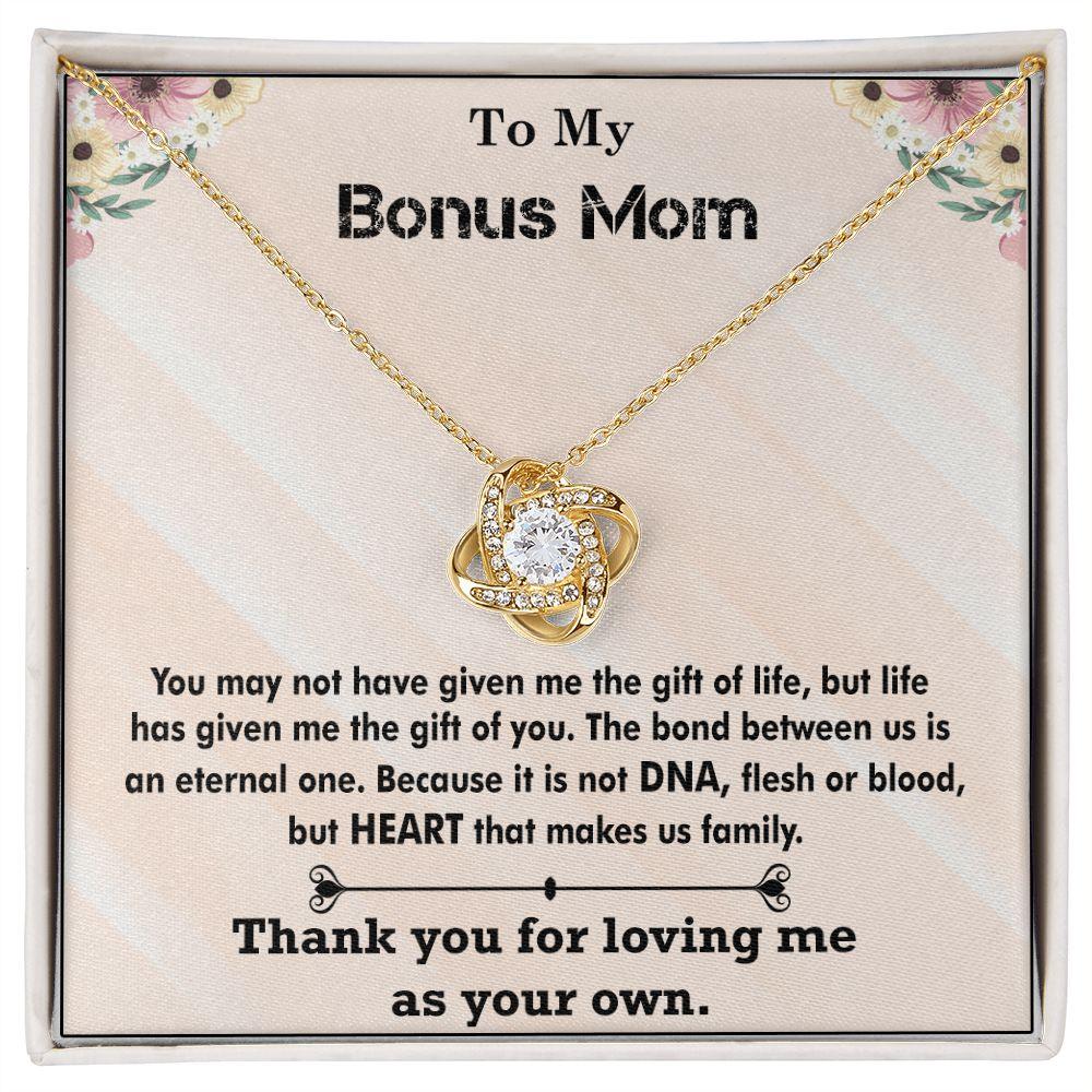 Beautiful Love Knot Necklace Gift for Bonus Mom, Best Gift for Bonus Mom - Shine-Smart