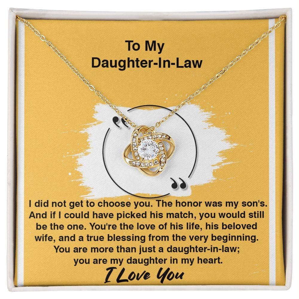 Beautiful Love Knot Necklace Makes an Excellent Gift for a Daughter-in-law, Best Wedding Gift - Shine-Smart