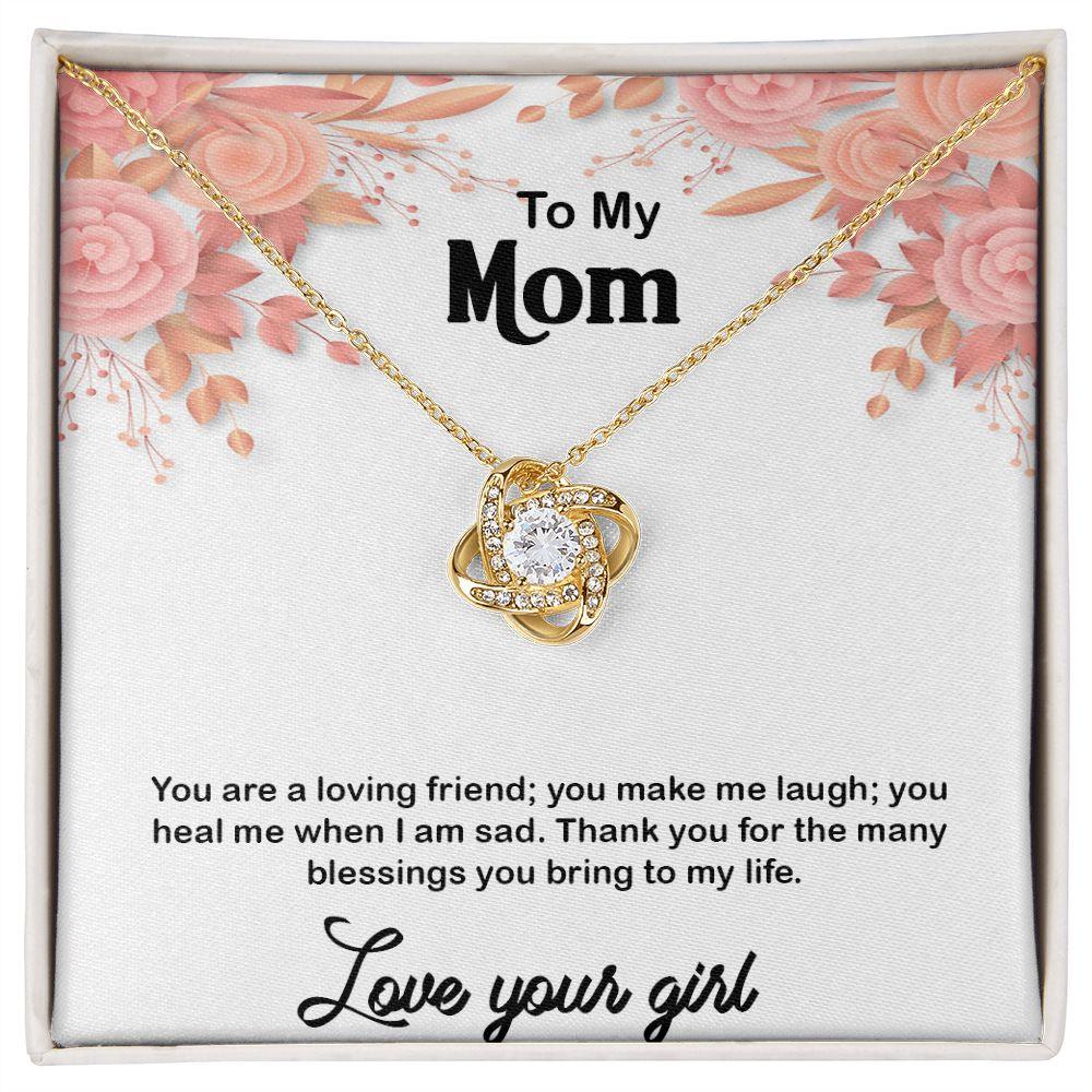 Beautiful Love Knot Necklace for Mom, Best Anniversary Gift For Mom - Shine-Smart