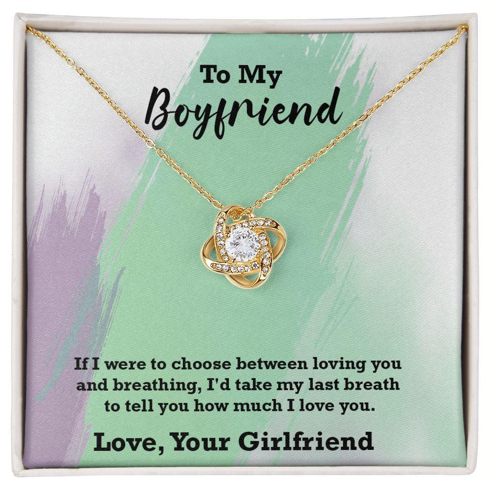 Beautiful Love Knot Necklace For Boyfriend - Shine-Smart