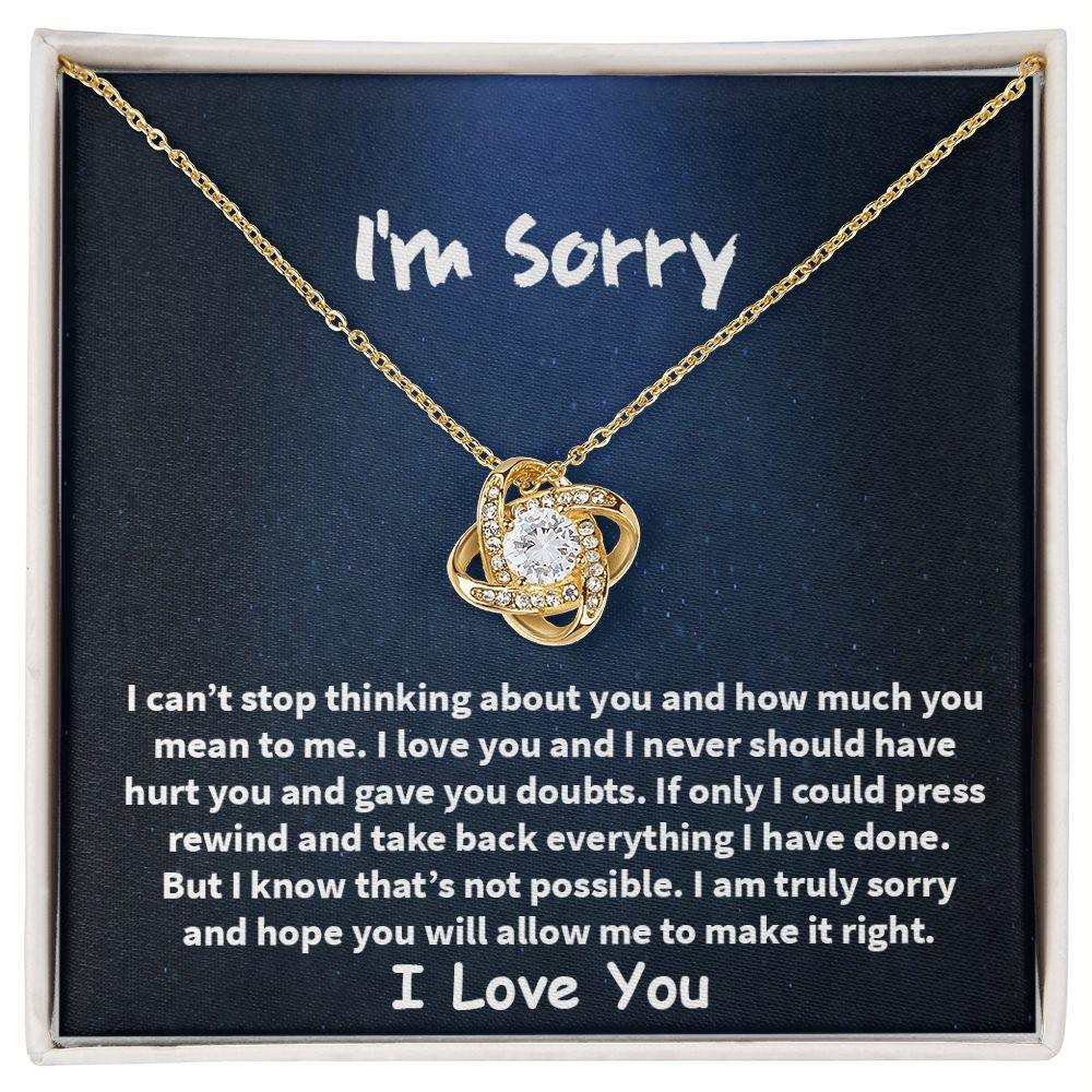 Sorry Gift Wife, Sorry Gift Girlfriend, Sorry Gift Friend, Forgive me Jewelry, - Shine-Smart