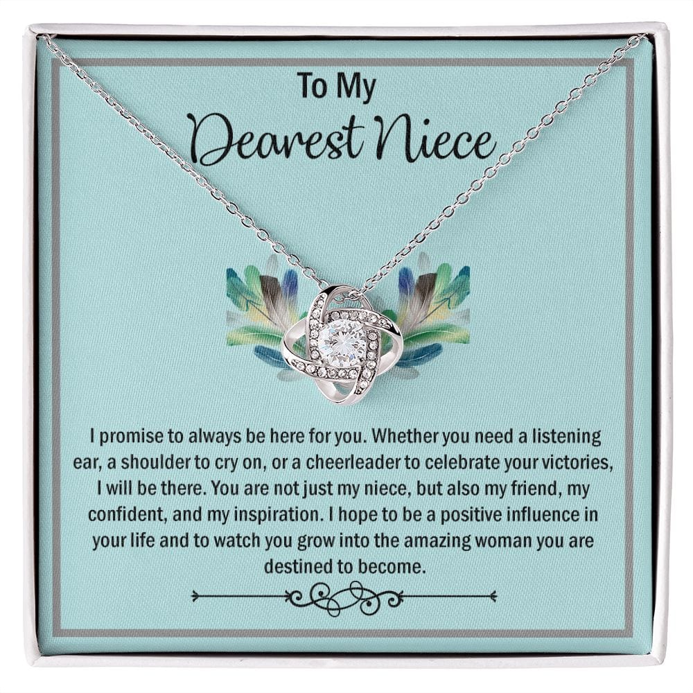 Beautiful  Niece Gift from Aunt - Niece Jewelry Gift - Aunt Niece Heart Necklace