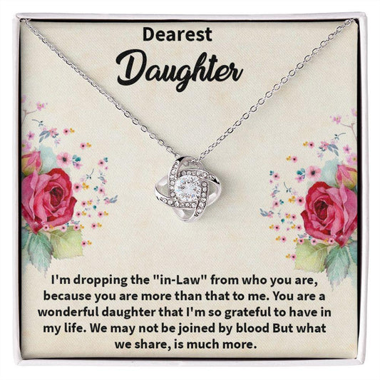 Beautiful Love Knot Necklace, Best Gift Necklace For Dearest Daughter - Shine-Smart