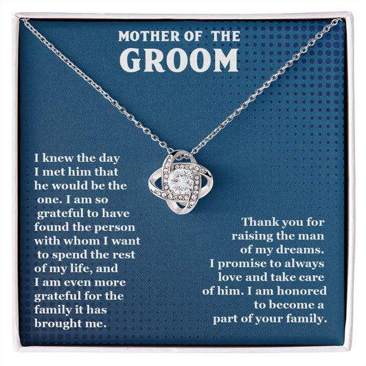 Beautiful Love Knot Necklace. Excellent Gift for Mother of the groom - Shine-Smart