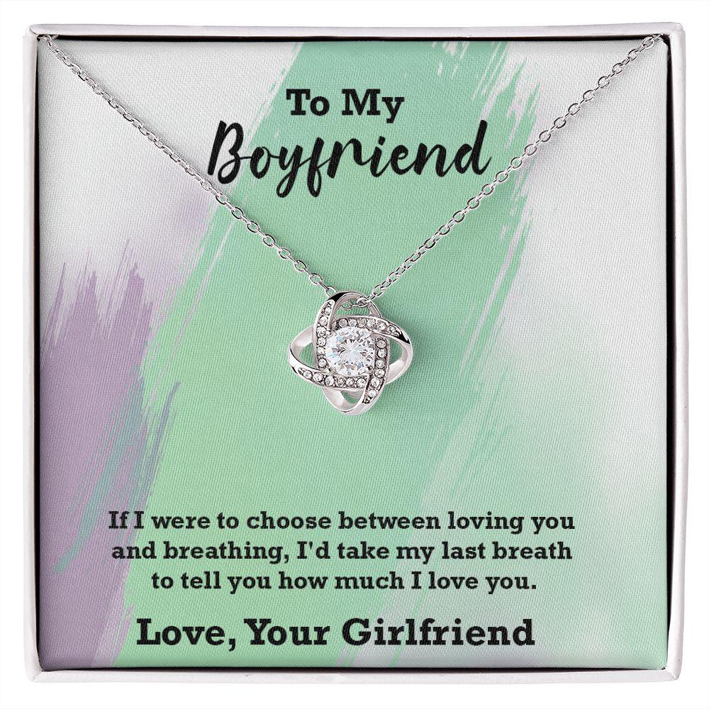 Beautiful Love Knot Necklace For Boyfriend - Shine-Smart