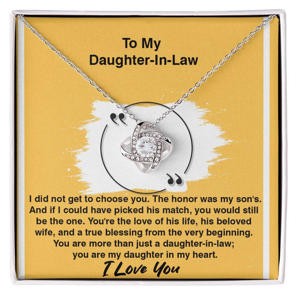 Beautiful Love Knot Necklace Makes an Excellent Gift for a Daughter-in-law, Best Wedding Gift - Shine-Smart