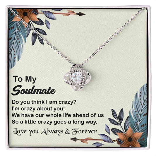 Beautiful Love Knot Necklace, Happy Anniversary Gift for Soulmate - Shine-Smart