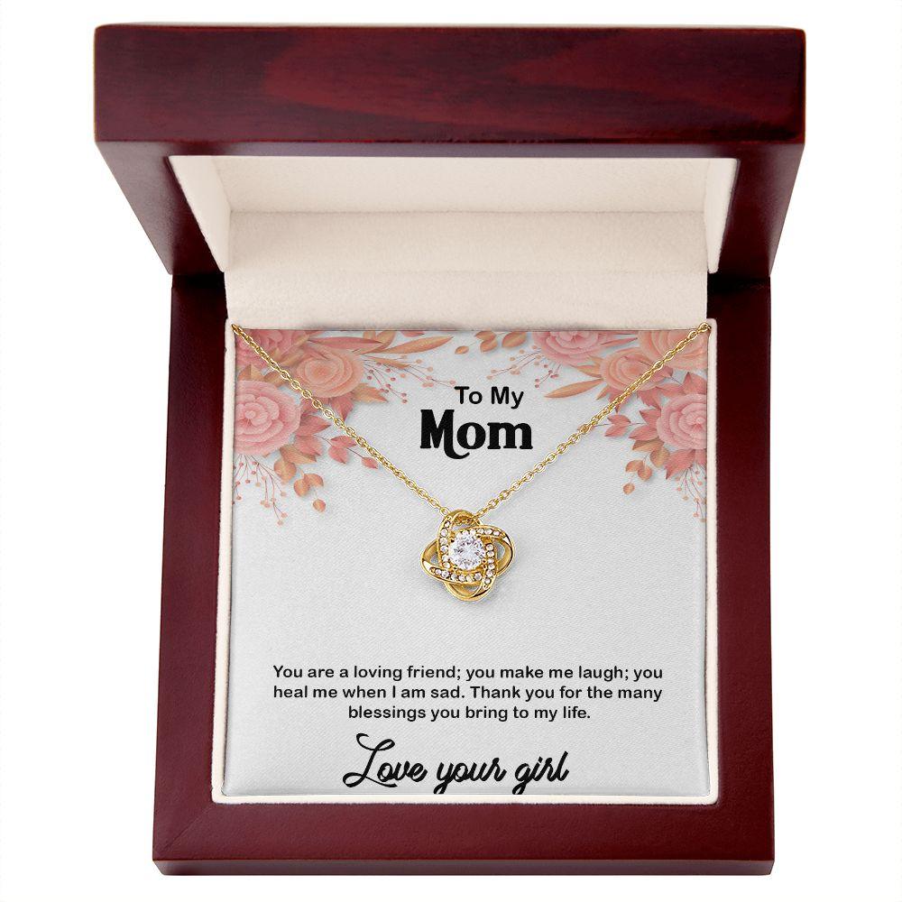 Beautiful Love Knot Necklace for Mom, Best Anniversary Gift For Mom - Shine-Smart