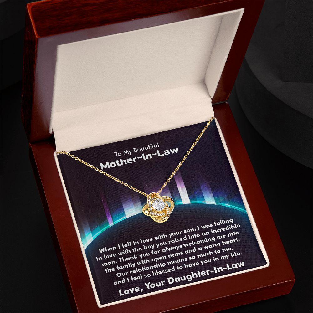 Amazing Mother-in-Law Gift, Beautiful Love Knot Necklace - Shine-Smart