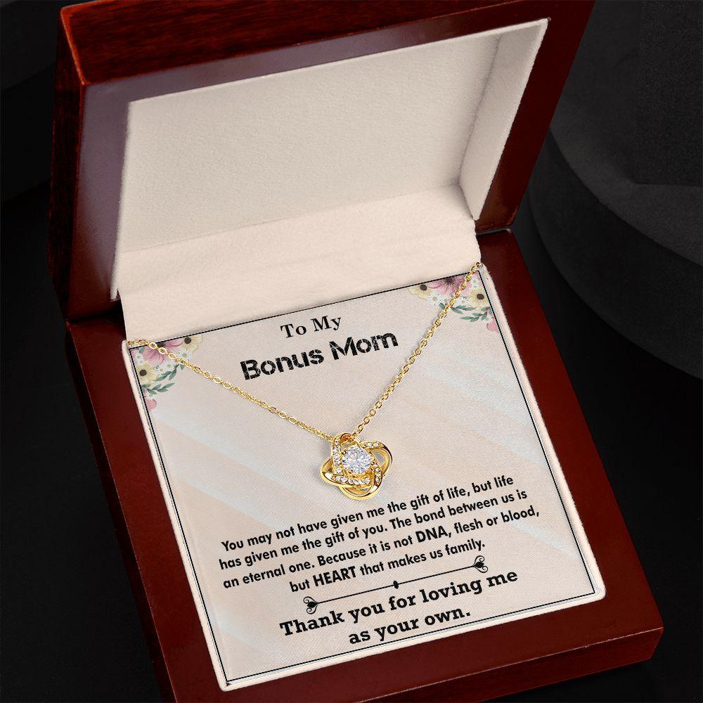 Beautiful Love Knot Necklace Gift for Bonus Mom, Best Gift for Bonus Mom - Shine-Smart