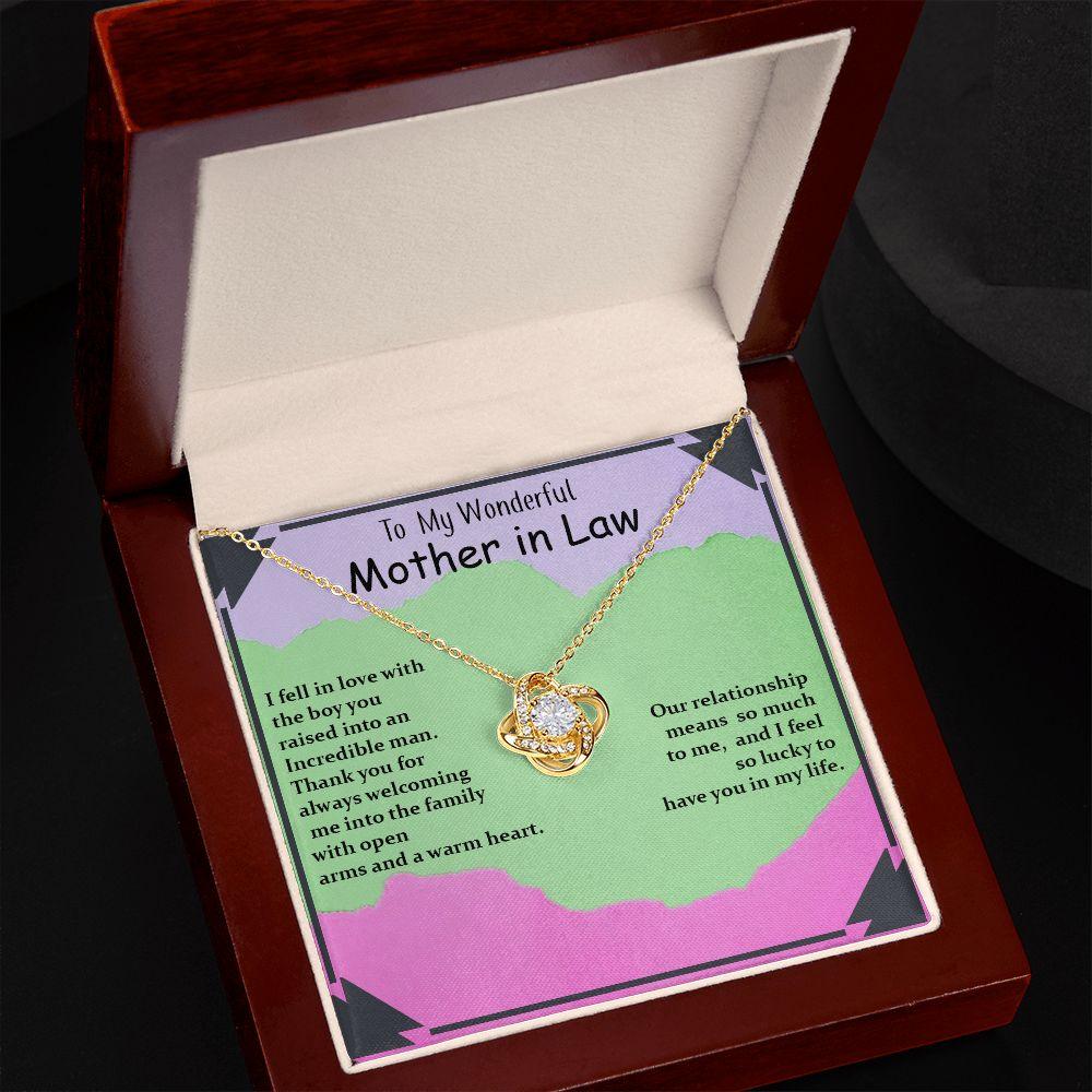 Beautiful Love Knot Necklace, Mother-in-Law Gift, - Shine-Smart