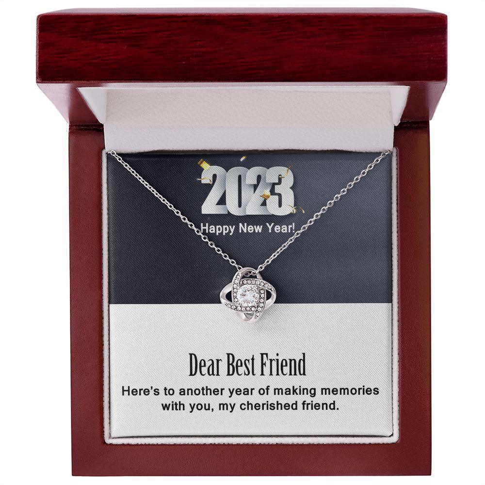 New Year Gift For Best Friend, Love Knot Necklace Gift For Best Friend - Shine-Smart