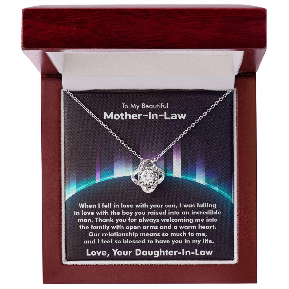 Amazing Mother-in-Law Gift, Beautiful Love Knot Necklace - Shine-Smart