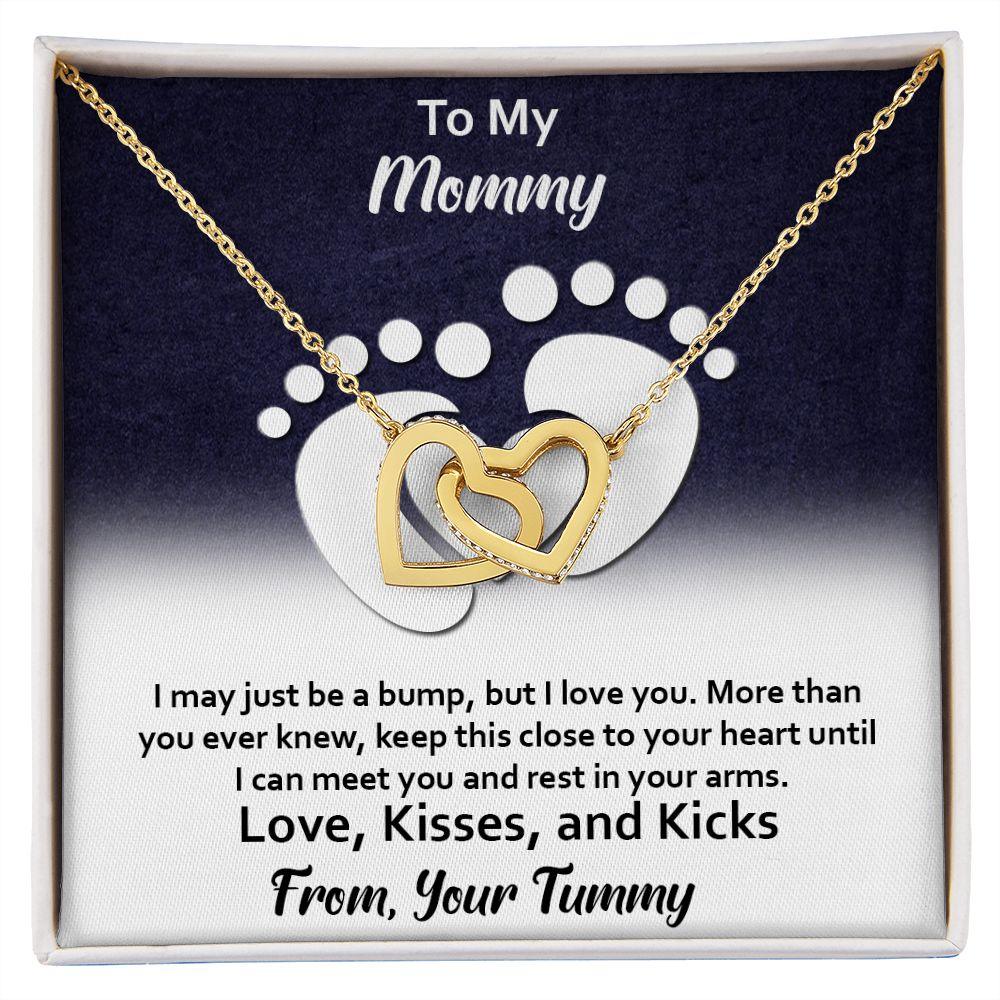 Excellent Gift for Mommy, Interlocking Hearts necklace - Shine-Smart