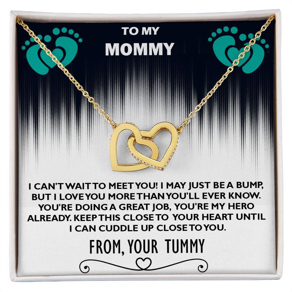 Excellent Baby Bump Gift For Mommy, Interlocking Hearts Necklace for Mommy - Shine-Smart