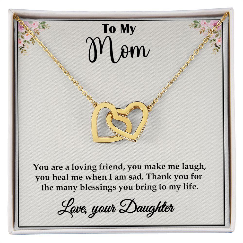 Amazing Interlocking Hearts necklace Gift for Mom, Best Gift For Mom - Shine-Smart