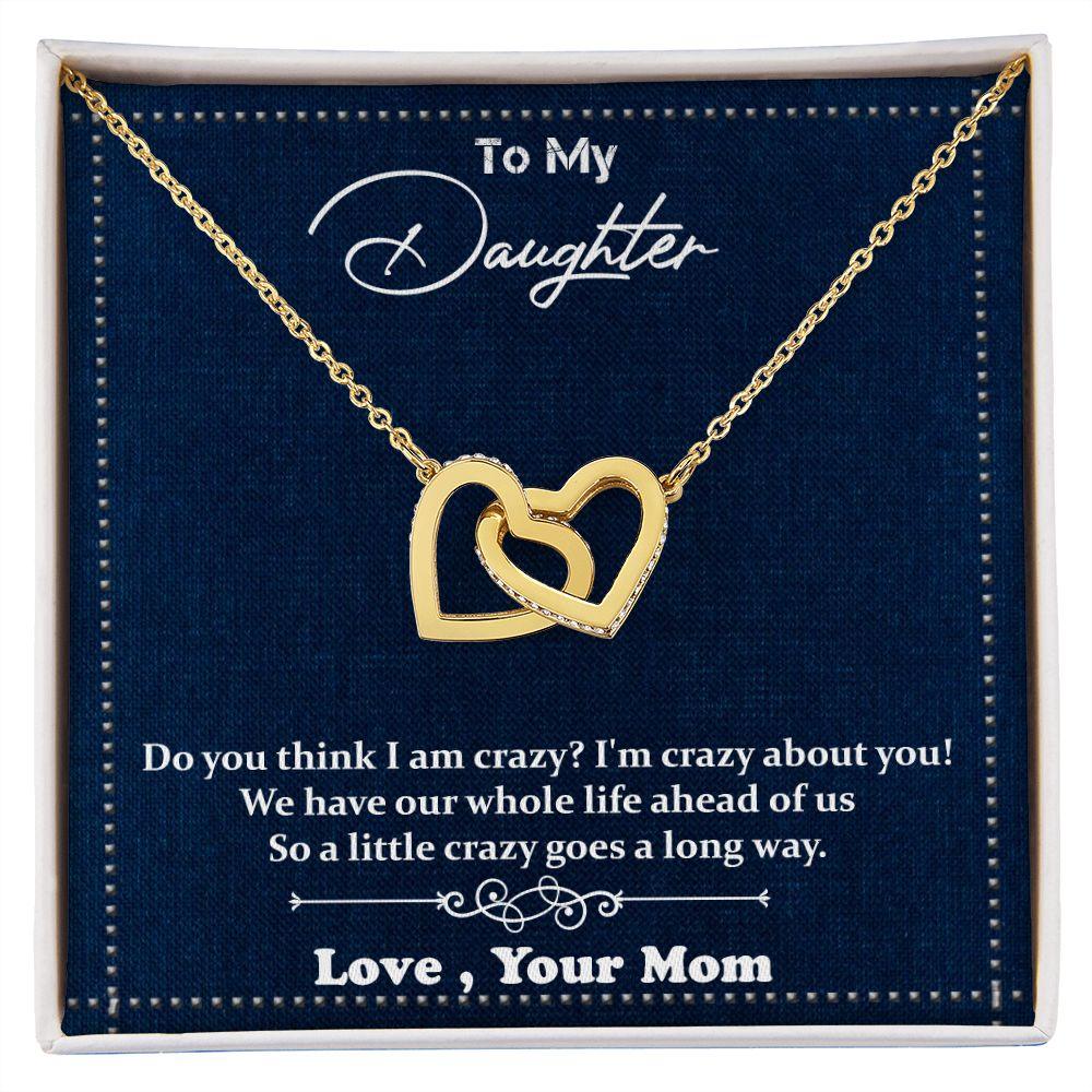 Excellent Interlocking Hearts necklace Gift for Daughter, Best Gift For Daughter - Shine-Smart