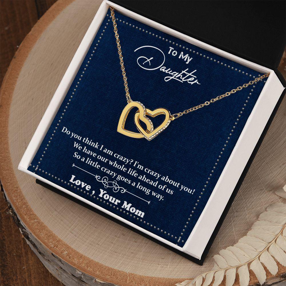 Excellent Interlocking Hearts necklace Gift for Daughter, Best Gift For Daughter - Shine-Smart