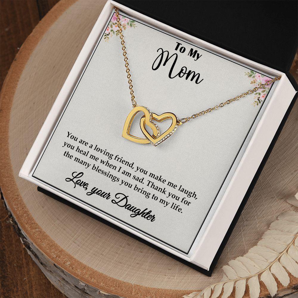 Amazing Interlocking Hearts necklace Gift for Mom, Best Gift For Mom - Shine-Smart