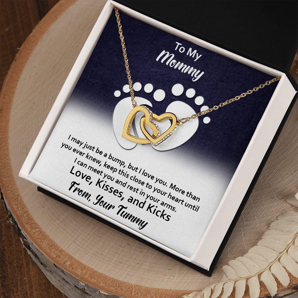 Excellent Gift for Mommy, Interlocking Hearts necklace - Shine-Smart