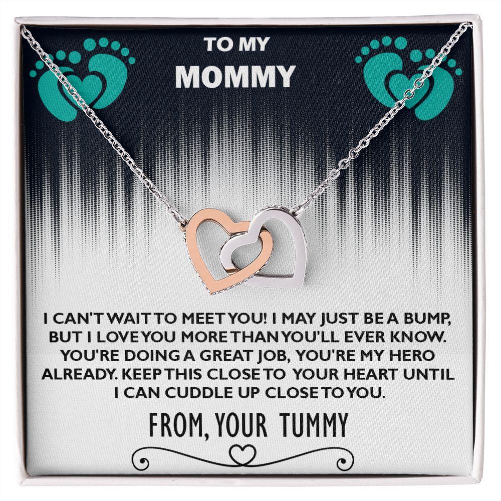 Excellent Baby Bump Gift For Mommy, Interlocking Hearts Necklace for Mommy - Shine-Smart